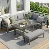 MEXO Gartenmöbel Set Aluminium 8 Personen, Modulares Produktbild-Vorschau 1