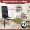 lot de 4 chaises de salle à manger Chaise de cuisine en Voir les images du produit 6