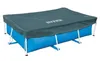 A rectangular swimming pool with a dark gray cover. Produktbild-Vorschau