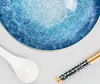 HOMLA SALADO Ramen-Set blau mit braunem Laufrad 21 cm Produktbild-Vorschau 3