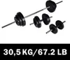 vidaXL Langhantel +2 Kurzhantelset 30,5kg Produktbild-Vorschau 4