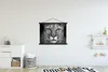 MuchoWow® Textilposter Panther - Wildlife - Schwarz - Weiß Produktbild-Vorschau 2
