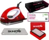 A collection of ski waxing equipment, including an iron, wax, brush, and scraper, displayed on a white background. Podgląd zdjęcia produktu