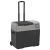 vidaXL Kühlbox mit Rollen und Adapter Schwarz & Grau 50 L Produktbild-Vorschau 2