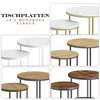 FORTENA Couchtisch Set 2tlg Rund, Marmor Look, mit weißem Produktbild-Vorschau 4