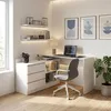 Homlando hoekbureau voor computer, wit, 130 x 120 cm, Productafbeelding-voorbeeld 10