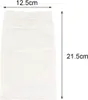 A white pool skimmer bag with dimensions indicated. Produktbild-Vorschau