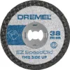A close-up, top-down view of a Dremel cutting disc. Anteprima dell’immagine prodotto
