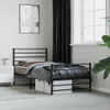 vidaXL Struttura letto con testiera e pediera in metallo Anteprima dell’immagine prodotto 2