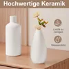 Set van 4 witte decoratieve keramische vazen Productafbeelding-voorbeeld 3