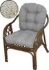 AMPO Cuscino imbottito per sedia in rattan, sedia Bahamas, Anteprima dell’immagine prodotto 1