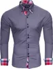 Reslad Herren Hemd Button-Down Slim Fit Kontrast Produktbild-Vorschau 1