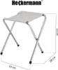Stół składany z otworem 120x60cm Heckermann Czarny + 4x Podgląd zdjęcia produktu 2