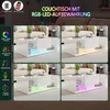 ProximaX Moderner Couchtisch in Weiß mit LED-Beleuchtung Produktbild-Vorschau 6