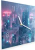 Wanduhr aus Glas mit Motiv Futuristische Stadt- 30 x 30 cm Produktbild-Vorschau 2