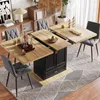 A dining table set up in a room with chairs and decor. Produktbild-Vorschau