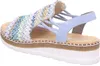 Rieker Damen Sandalette Blau/Bunt Voir les images du produit 21