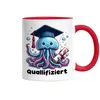 Quallifiziert Qualle Abschluss Tasse Rot - Studium und Produktbild-Vorschau 2