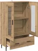 vidaXL Highboard Artisan dub 69,5 x 31 x 115 cm Materiál na Náhled obrázku produktu 5