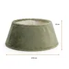 Weihnachtsbaumrock 56 x 25 cm aus Plüsch Stoff - grün - Produktbild-Vorschau 3