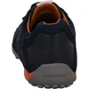 Rear view of a navy blue GEOX sneaker with orange accents. Anteprima dell’immagine prodotto