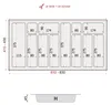 Sossai Besteckeinsatz Divio für Schubladen 90cm | 83 x 43 Produktbild-Vorschau 3