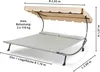 Leco Doppelliege grau/beige - Maße: 200 cm x 200 cm x 110 Produktbild-Vorschau 10