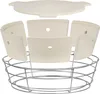 A disassembled ceramic cooking system for a kettle grill, shown with a wire rack. Produktbild-Vorschau