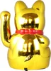 Glückskatze - Maneki-neko - Winkekatze - 40 cm - gold Produktbild-Vorschau 3