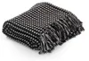 vidaXL Überwurf Baumwolle Kariert 160x210 cm Schwarz Produktbild-Vorschau 5