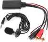 Bluetooth Aux modul 2 RCA káblový adaptér s mikrofónom Náhľad obrázku produktu 1