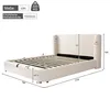 Flieks Polsterbett 160x200cm mit Stauraum, Doppelbett Produktbild-Vorschau 5