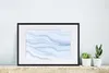 MuchoWow® Gerahmtes Poster Marmor - Welle - Blau - Muster - Produktbild-Vorschau 4
