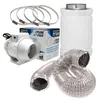 Grow Abluft Aktivkohlefilter Set 145-187 m³ Belüftungsset - Produktbild-Vorschau 1