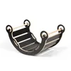 A black and wood-colored children's climbing arch is shown against a white background. Produktbild-Vorschau