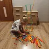 Kreatywny zestaw do budowania ze słomek i łączników, 408 Podgląd zdjęcia produktu 21