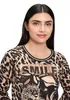 Košile s krátkým 3/4 rukávem 9875 Black/Beige velikost 42 Náhled obrázku produktu 3