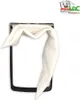 A vacuum cleaner dust bag is shown attached to a frame, with a logo in the top right corner. Produktbild-Vorschau