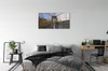 Glasbilder 100x50 Wandkunst Wolkenkratzer Brücke Produktbild-Vorschau 3