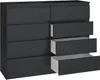 Breite Kommode mit Schubkästen TAAVI –⁠⁠⁠⁠⁠⁠ schwarz Produktbild-Vorschau 6
