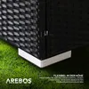 AREBOS polyratanové zahradní křeslo černé | Včetně sedáku a Náhled obrázku produktu 7