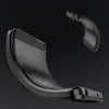A close-up shot of a black carbon fiber phone case, showing its texture and curved design. Podgląd zdjęcia produktu