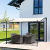 Outsunny Pergola Terrassenüberdachung Pavillon Vordach Produktbild-Vorschau 2