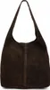 Bolso y cartera de cuero italiano, estilo natural, en ante Vista previa de la imagen del producto 2