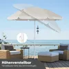 Sekey Sonnenschirm 180 cm Rund Balkonschirm Strandschirm Produktbild-Vorschau 4