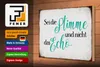 Holzschild Spruch 30x20cm sei die Stimme nicht das Echo Produktbild-Vorschau 4