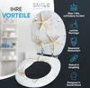A toilet seat with a starfish design is shown, with marketing text and icons highlighting its benefits. Náhled obrázku produktu