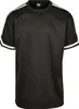 Urban Classics - Oversized Stripes Mesh Shirt schwarz - L Podgląd zdjęcia produktu 1