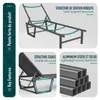 VOUNOT® 2er Set Sonnenliege Gartenliege aus Aluminium und Produktbild-Vorschau 6