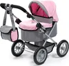 Puppenwagen Trendy grau/rosa Produktbild-Vorschau 1